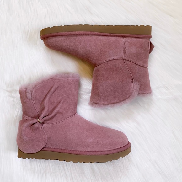 UGG Classic Mini Twist Bootie In Pink Dawn - Picture 2 of 8